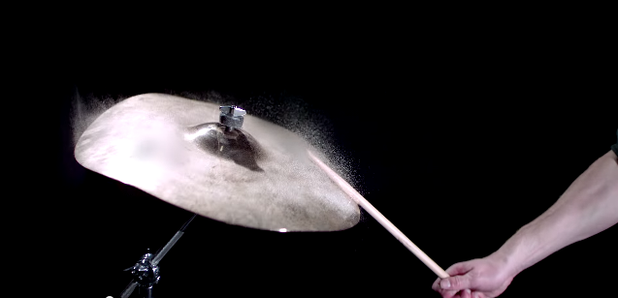 Cymbal slow motion