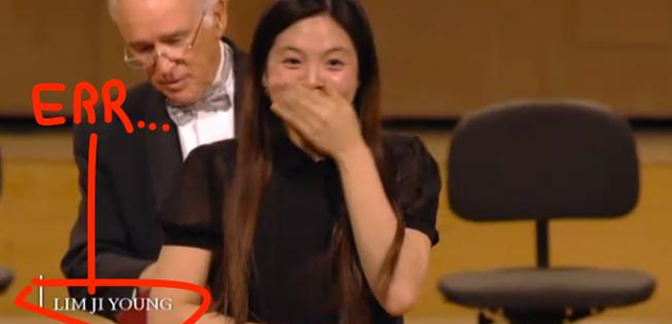 wrong violinist announced